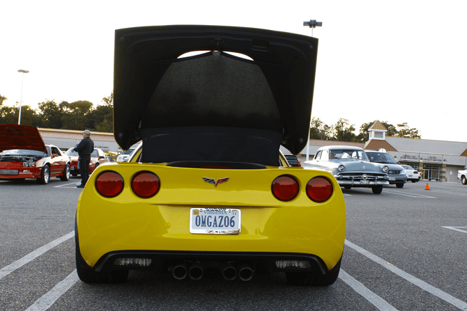 orvette-with-a-Personalized-License-Plate