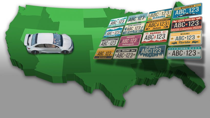 American custom license plates