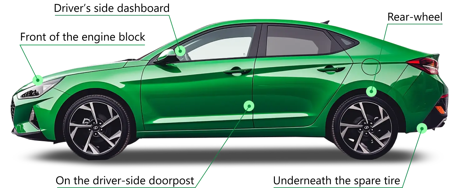 car vin location