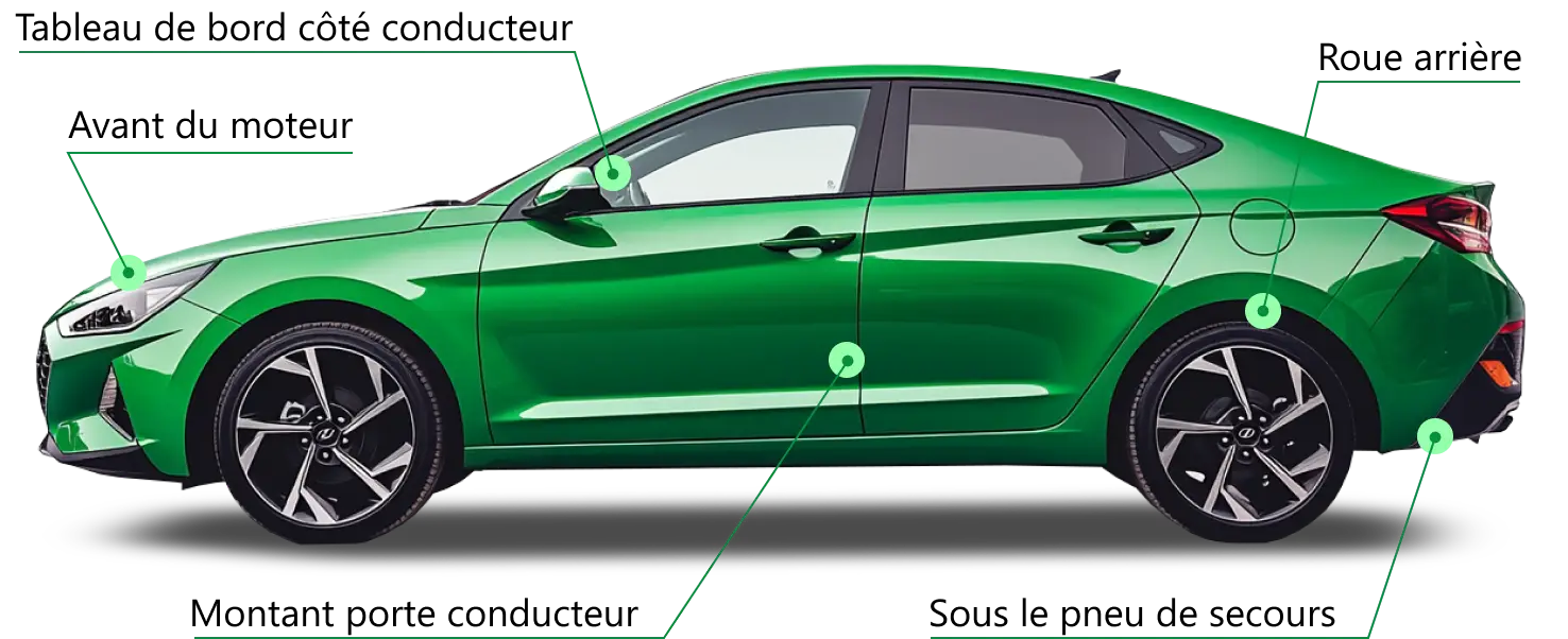 car vin location
